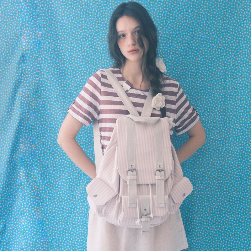 cozing（コジング）の「Ding Ding Backpack_stripe ivory（Bags）」