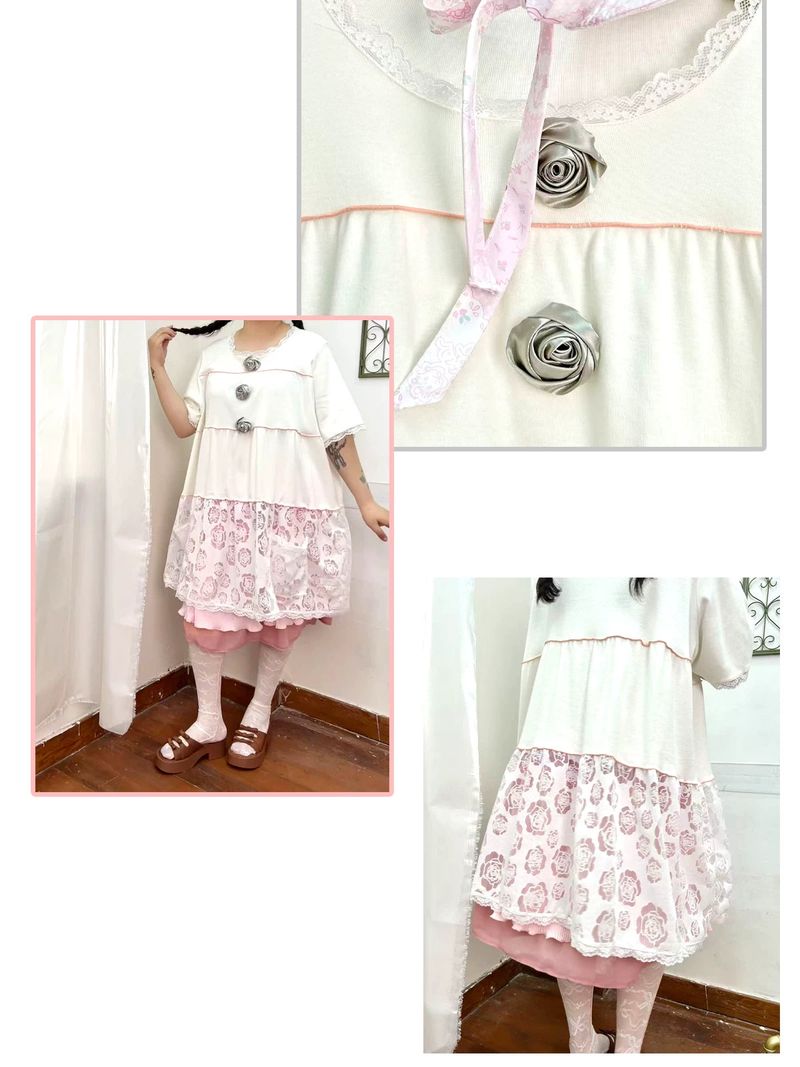 shishihshop（シーシーショップ）の「ローズ ワンピース（ワンピース/ドレス）」