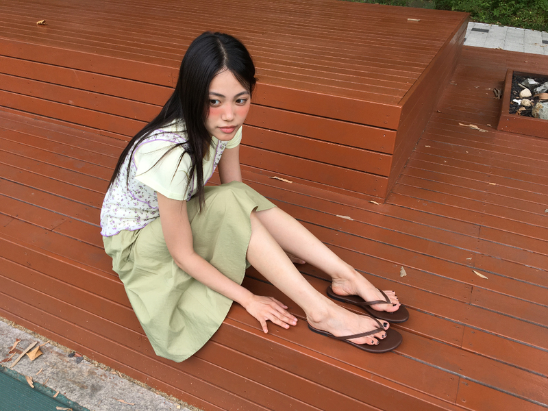 Tilt strap midi skirt (3color)