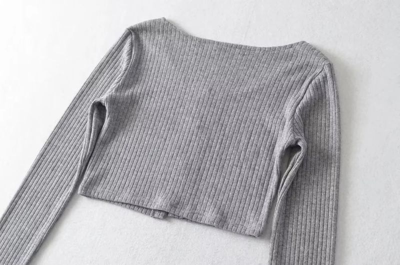Hook Ribbed Crop Top 232292339