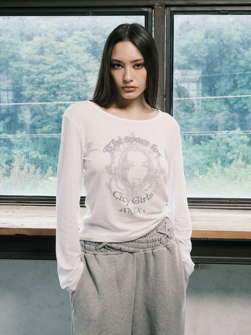 BADDIE L/S (WHITE)
