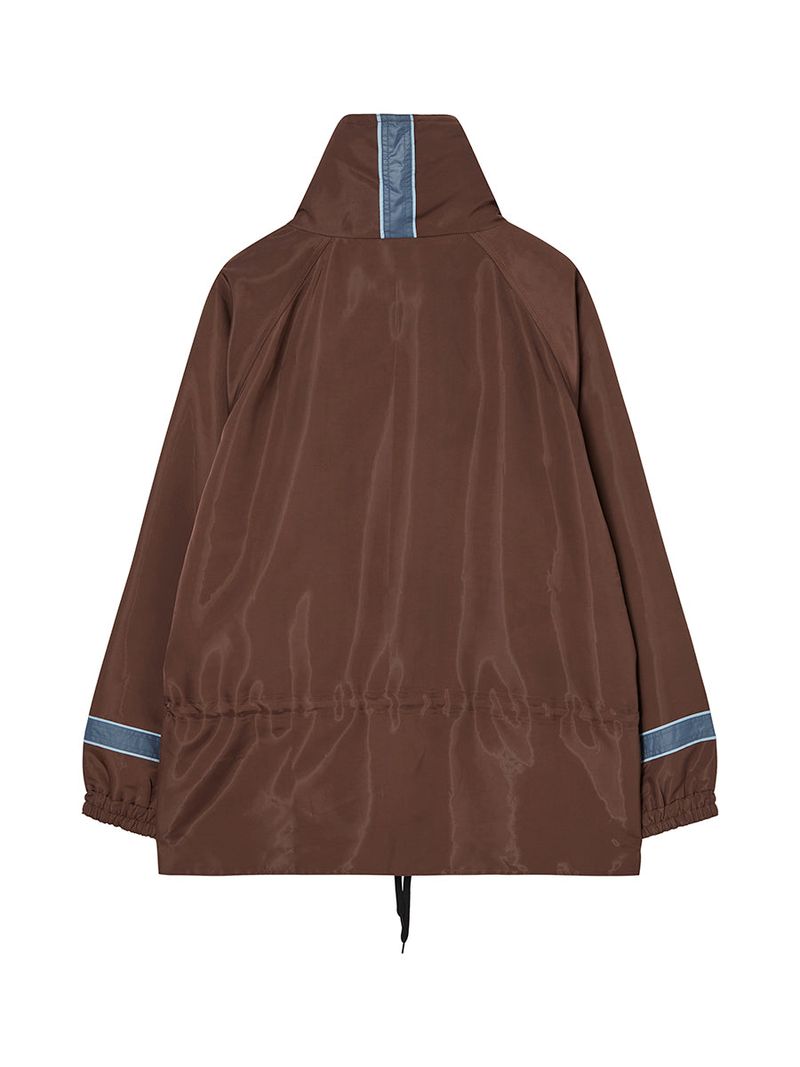 LACE UP ANORAK JACKET (BROWN)