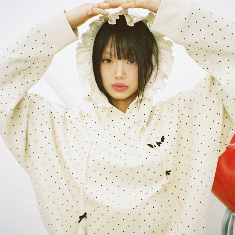 CLUT STUDIO（クラットスタジオ）の「Dot Ruffle Hoodie - IVORY（Tops）」