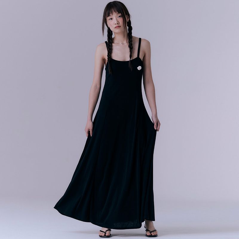 SILN(シルン)の「Holiday essential sleeveless dress (BLACK)(Dresses)」