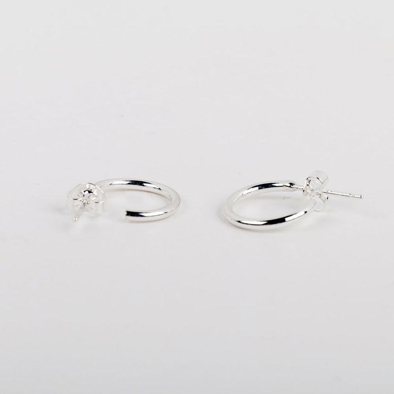 シルバーオープンリングピアス