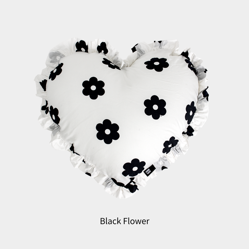 Heart Frill Cotton Cushions