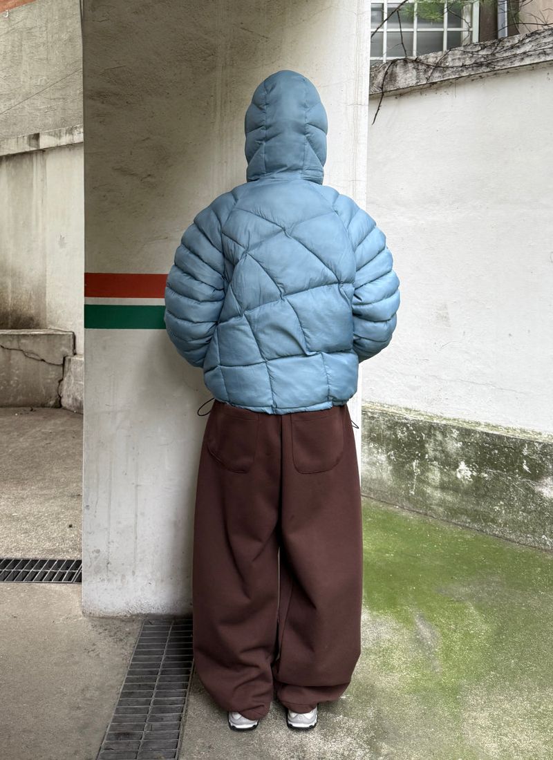 cross padding jumper