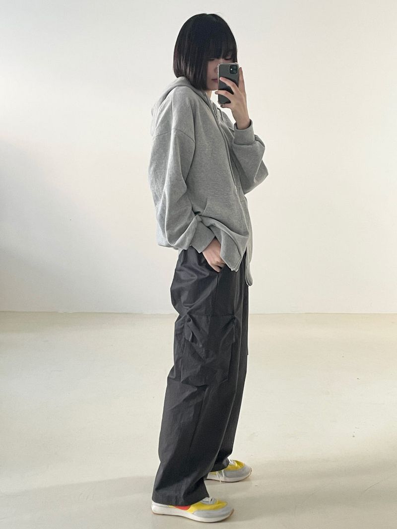 Two way hood zip up