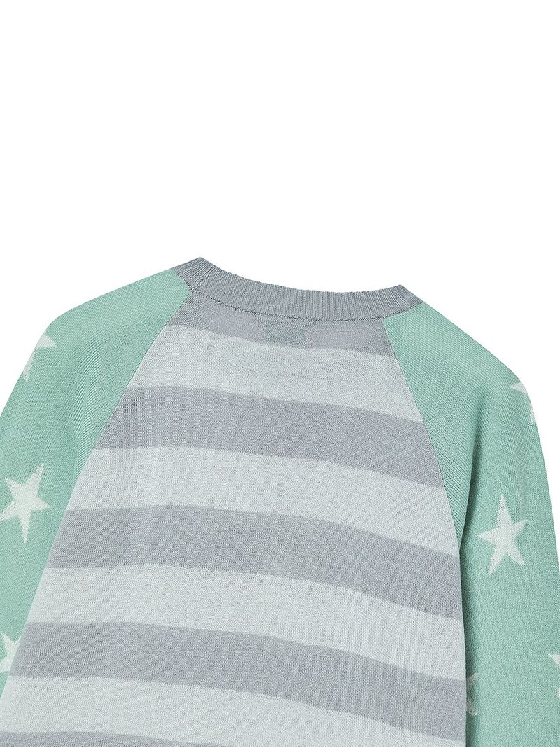 STAR STRIPE KNIT MINT