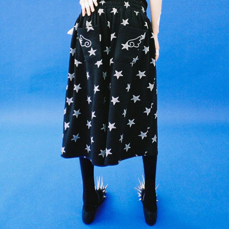 CLUT STUDIO（クラットスタジオ）の「Angel of Star Bermuda Pants - BLACK（Pants）」