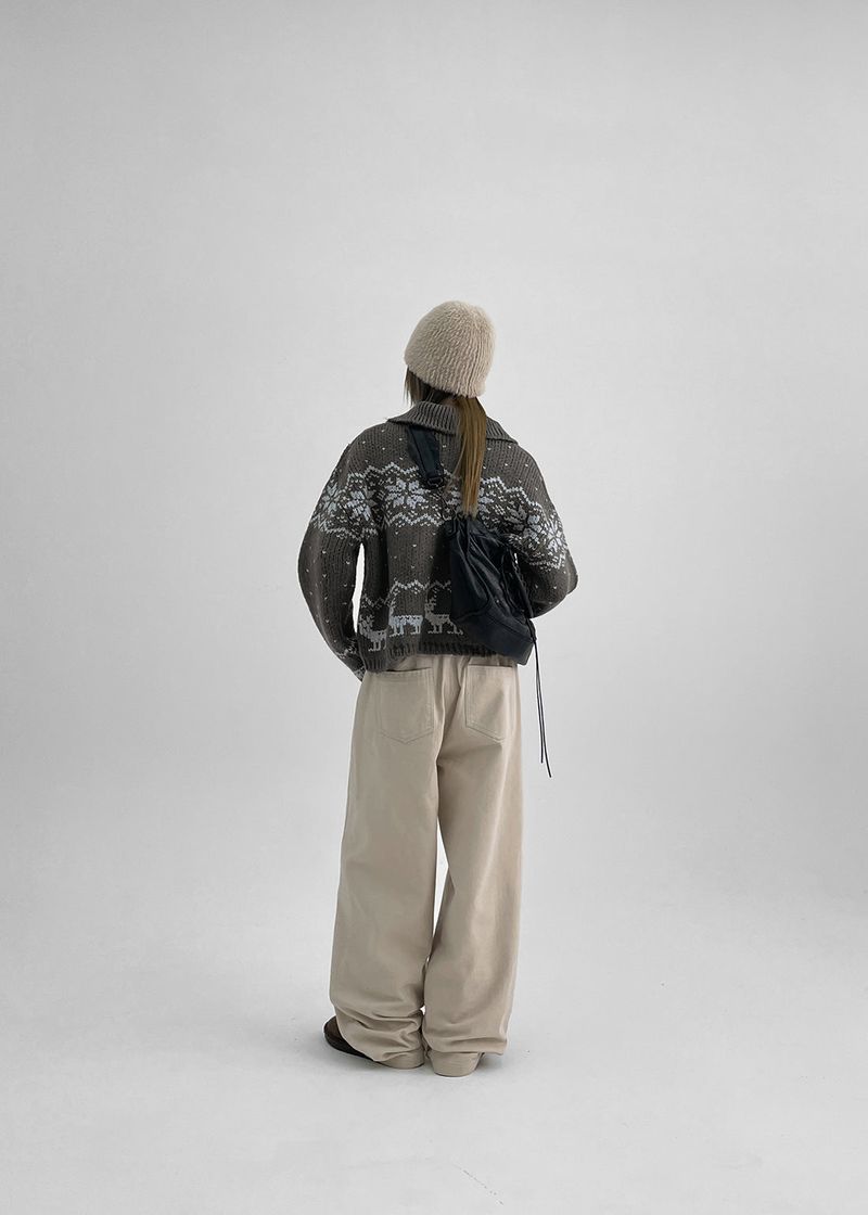 [MADE] Peto cut cotton banding pants