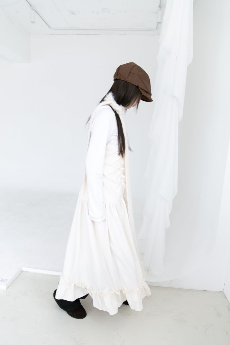 sand shirring sleeveless ops(2colors)