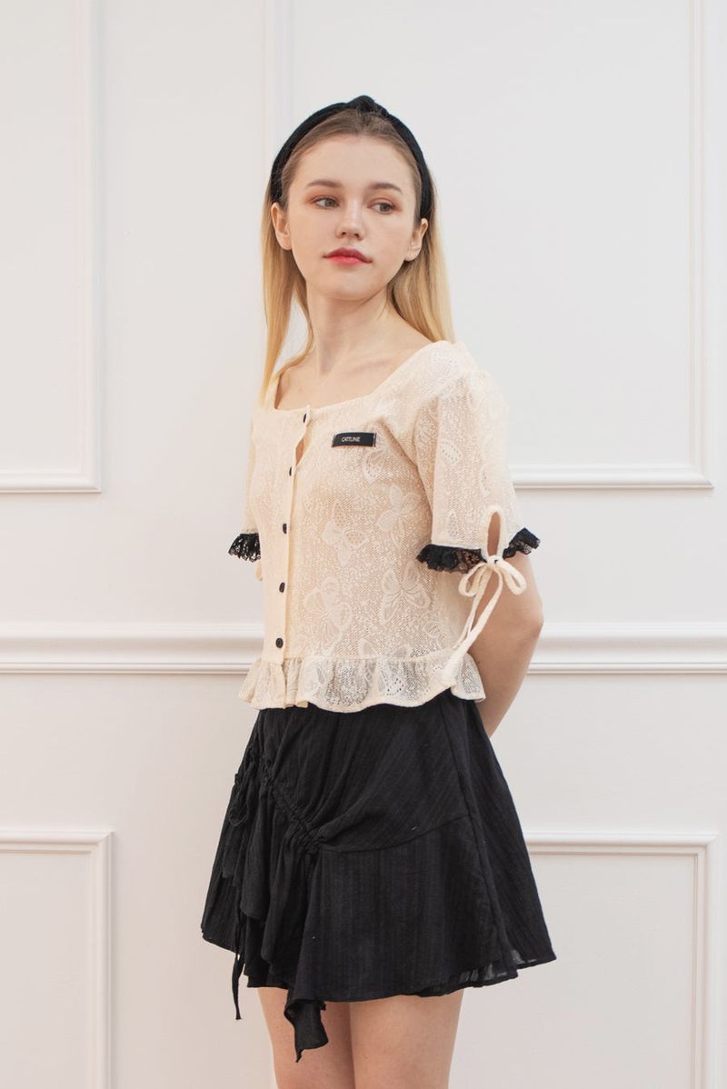 butterfly knit blouse