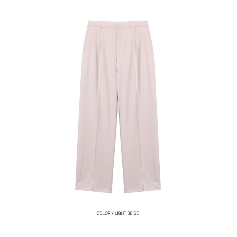 ABLE TWO TUCK WIDE SLACKS(5COLOR)