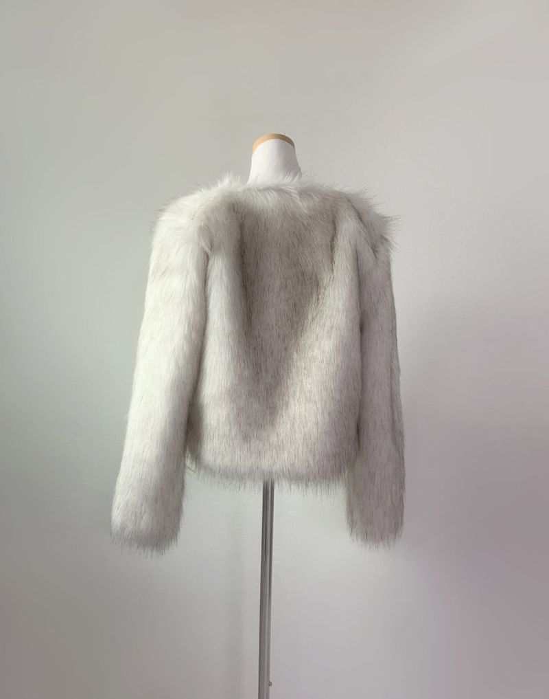Rokina Eco Fur Jacket (White)