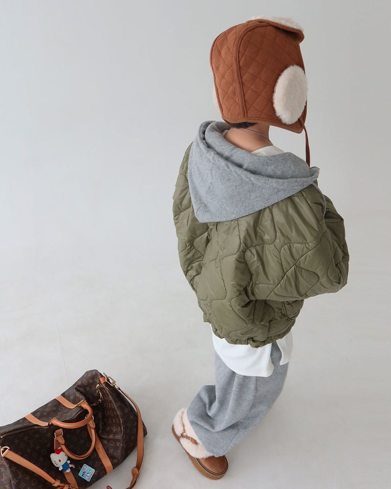 Delight-J（ディライトジェイ）の「Camel quilting quilted earring truffler hat（Hats）」