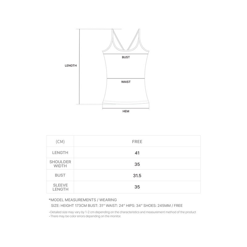 Jacquard Tank Top (BLACK)