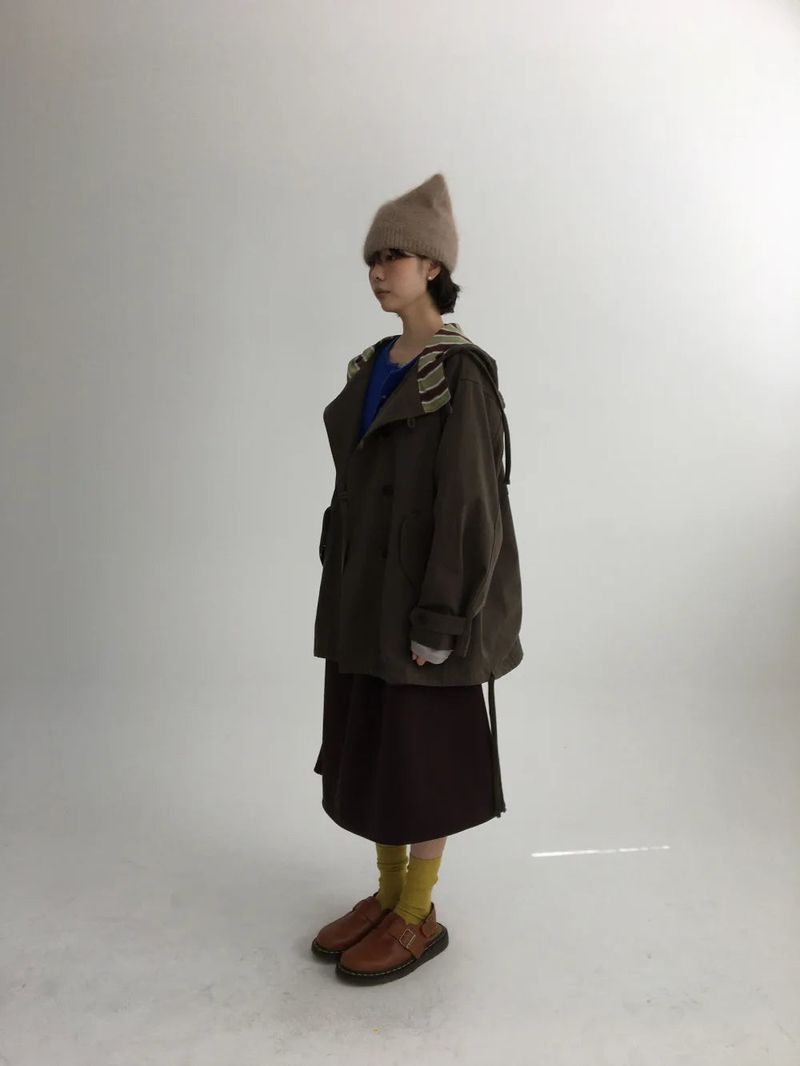 Hapo Button Hooded Short Field Jacket (2color)