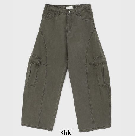Stunve Curved Dyeing Cargo Pants