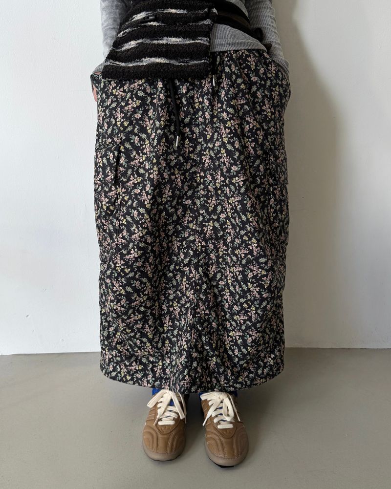 fungus（ファンガス）の「Padded Flower Long Skirt（Skirts）」