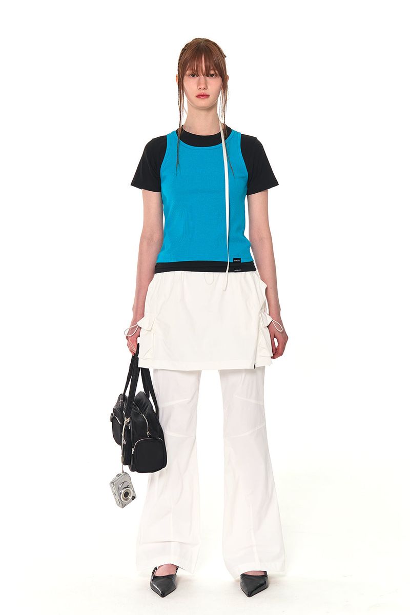 COLORS SKIRT PANTS (WHITE)
