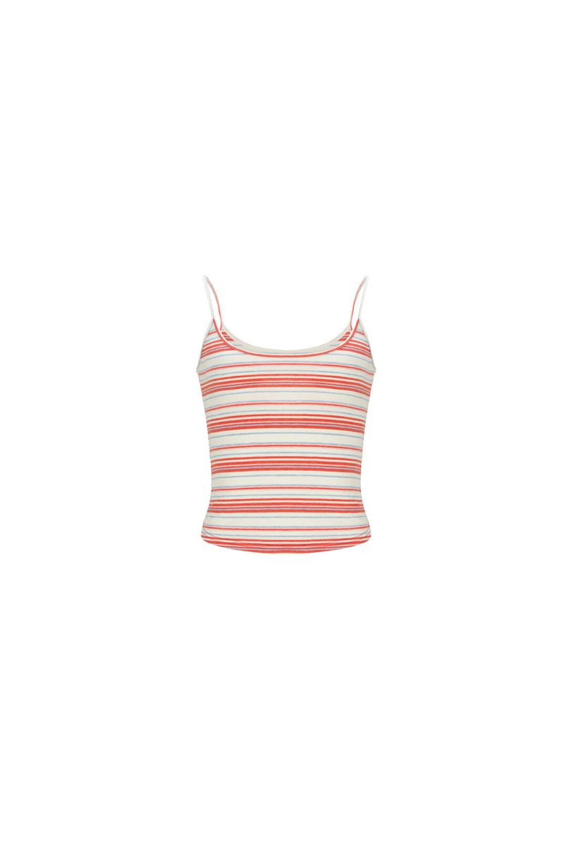 MINJIENA（ミンジエナ）の「stripe sleeveless red（Tops）」