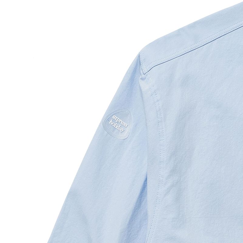 Express Holiday Signature Symbol Basic Shirt_Sky Blue