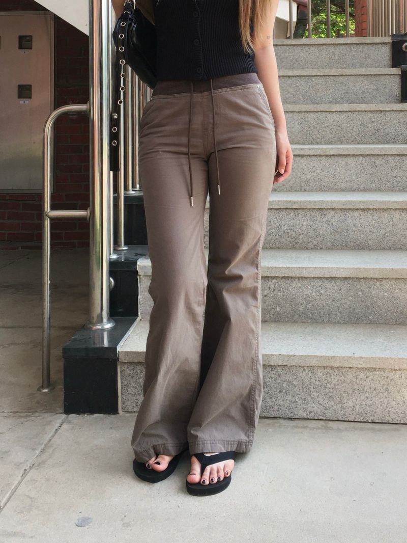 Maxi-Mix Bootcut string Elastic-Waist Pants (3c)