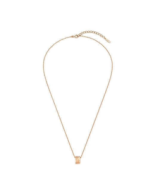 26SS★ Triple Silver Cutout Necklace S