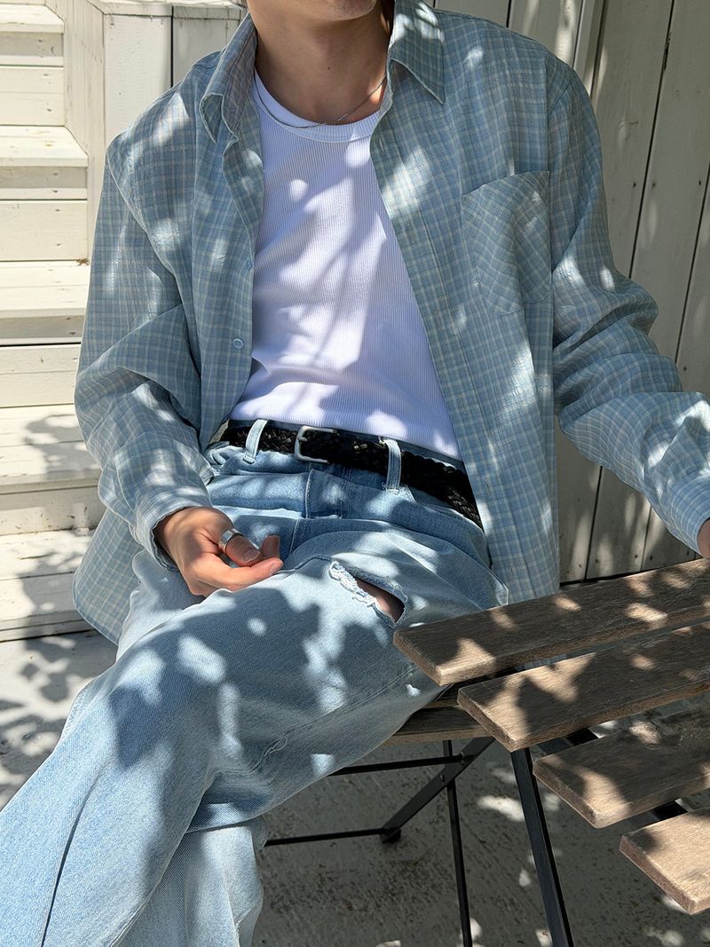 LAURANT(ロラン)の「Easy check overfit shirts(2color)(Tops)」
