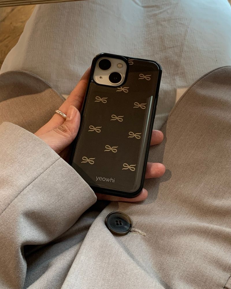 [MADE] mini logo epoxy bumper case_brown