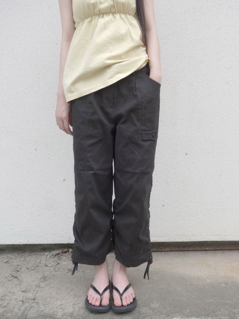 ZELENA（ゼレナ）の「クロップ シャーリング パンツ（パンツ）」