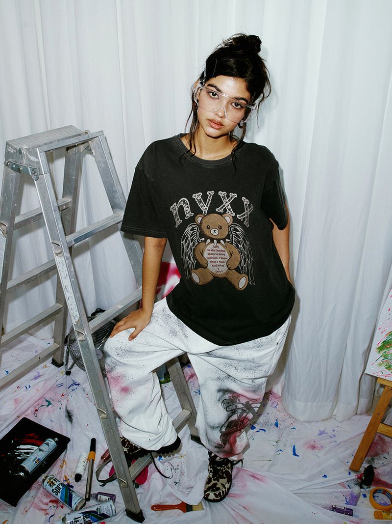 ANGEL BEAR TEE CHARCOAL