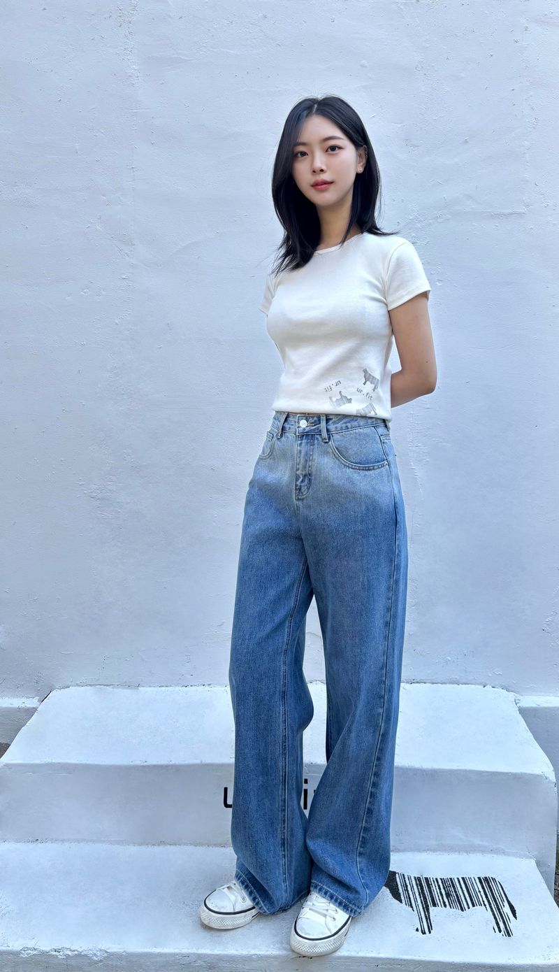 GRADIENT WASHING DENIM PANTS code 25003