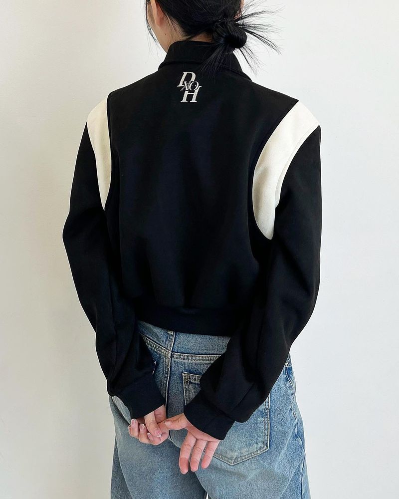STACK LOGO VARSITY JACKET