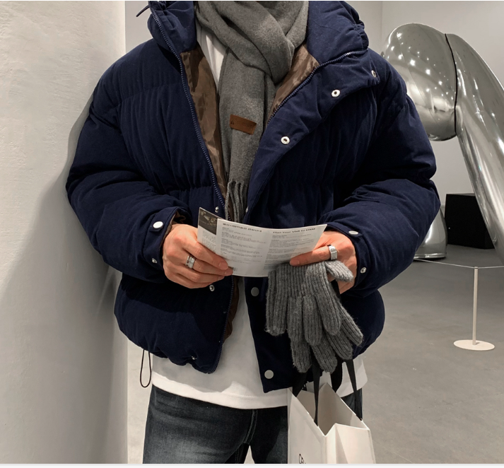  Merit Corduroy Hooded Padded Jumper
