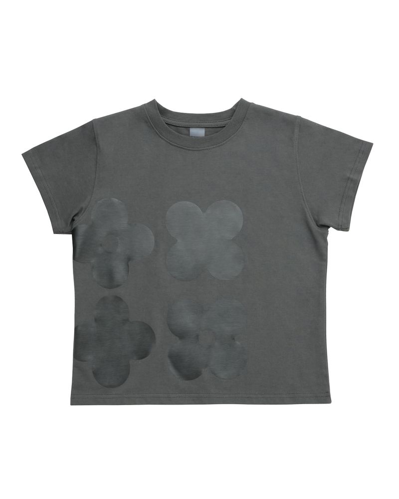 printing logo basic top / charcoal