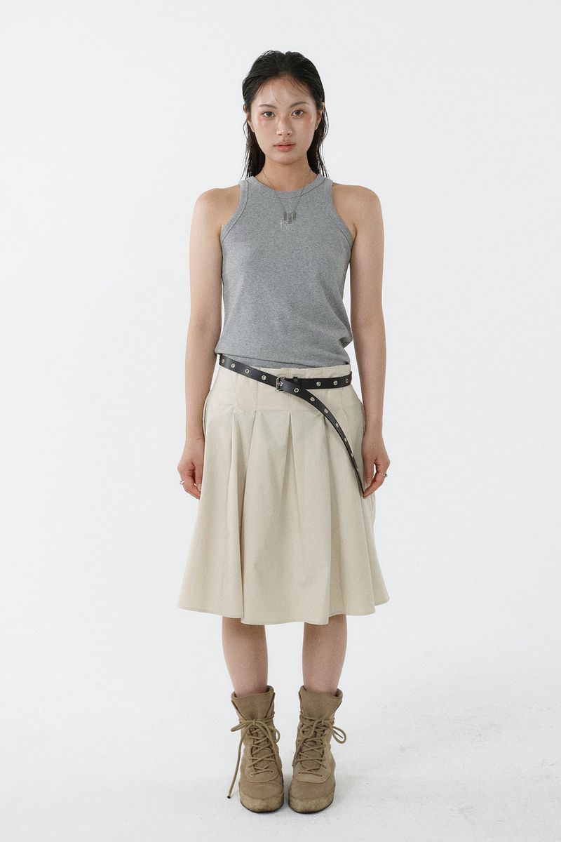 ALL-DAY SLEEVELESS TOP_MELANGE GRAY