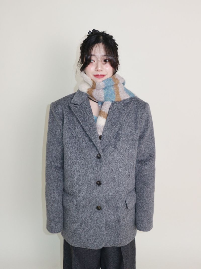 Winter Alpaca Formal Single Jacket (Wool Jacket) (Lining 2 Ounces)