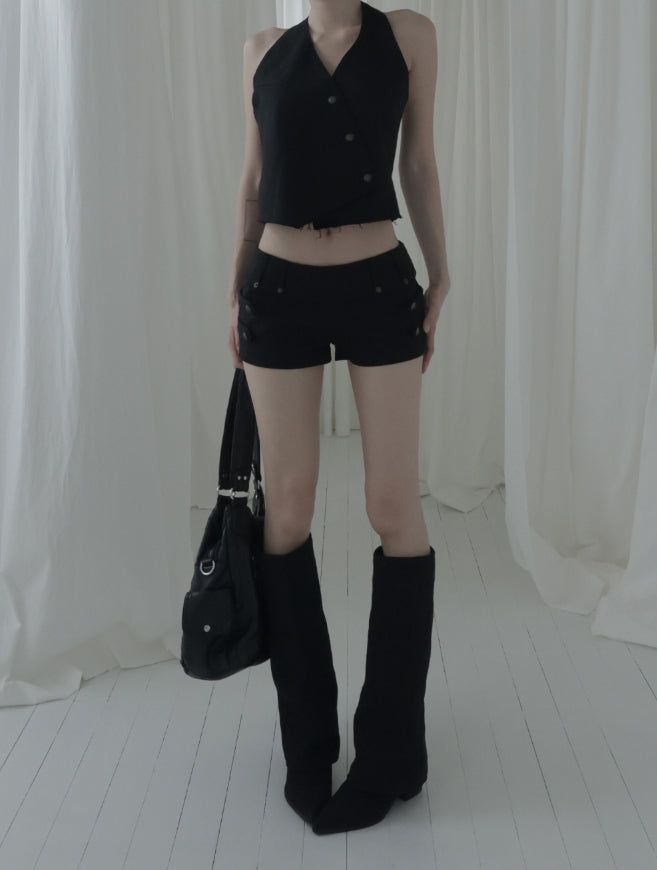 Tevin Antique Halter Vest