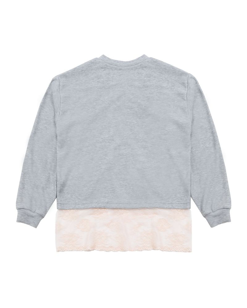 Lace Cardigan Pink/Grey