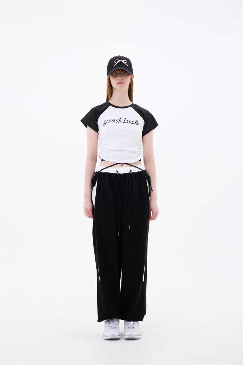 GOOD LUCK LOGO T-SHIRT / CHARCOAL