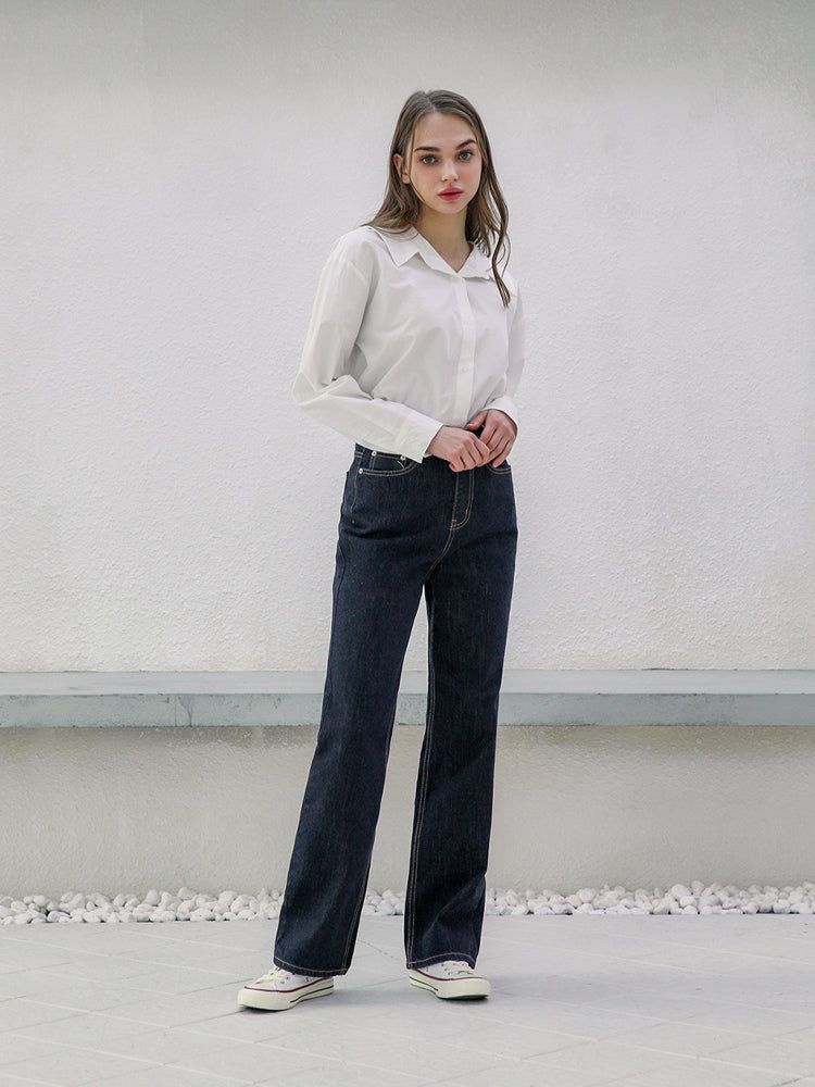 W57 WIDE DENIM PANTS_DEEP BLUE