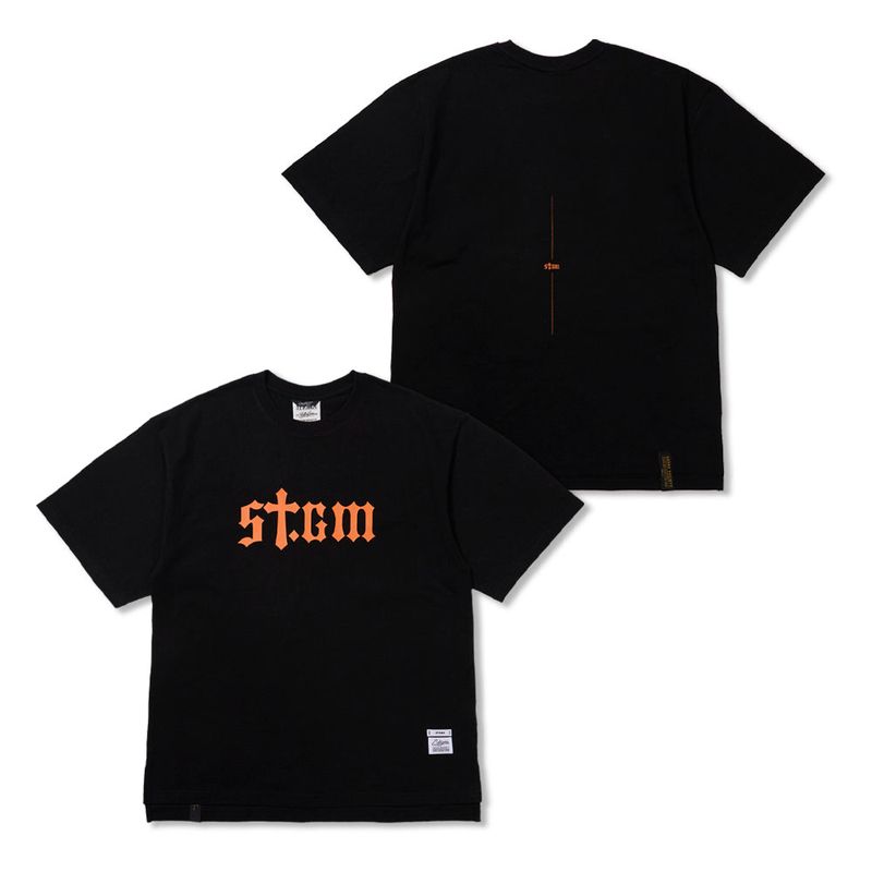 STIGMA(スティグマ)の「STGM Logo Oversized Short Sleeves T-Shirts Black / White Melange(Tops)」