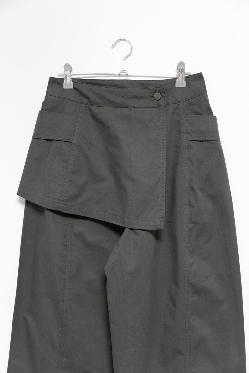 wrap skirt pocket pants(3colors)