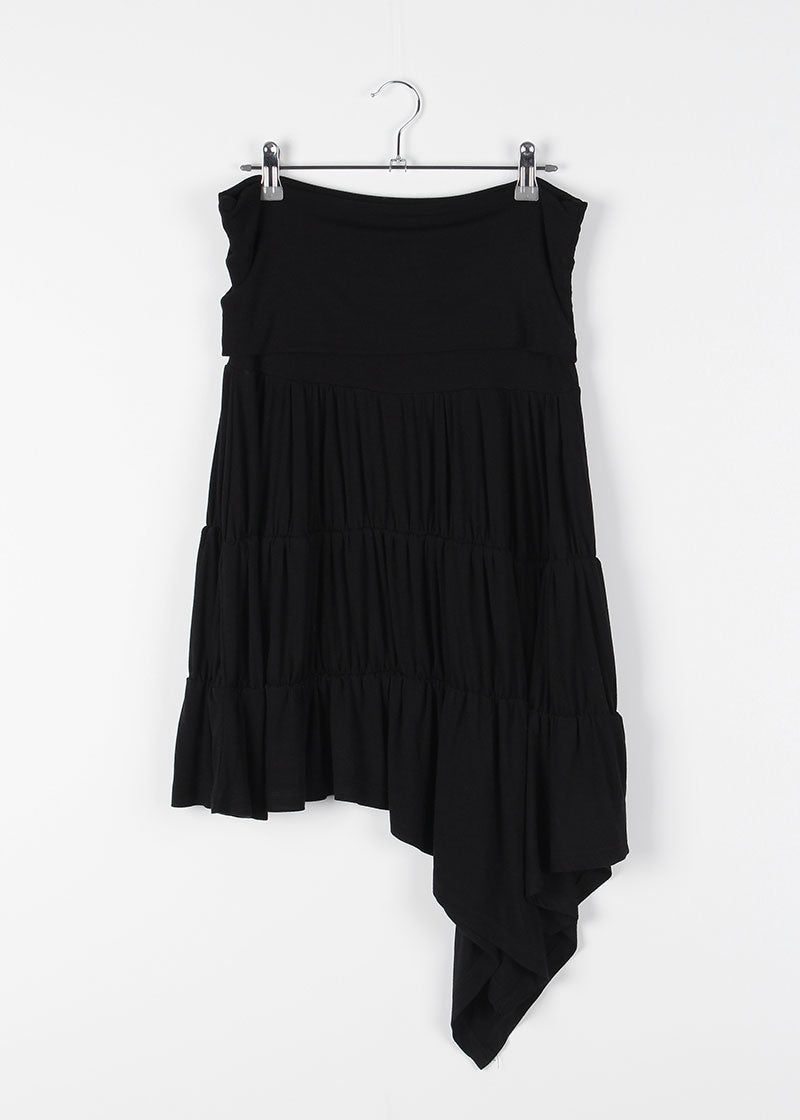 UNBAL WRINKLE SKIRT