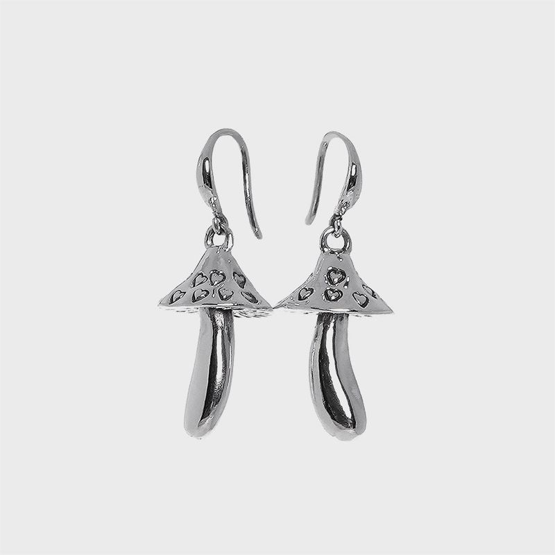 Umbrella mushroom earring