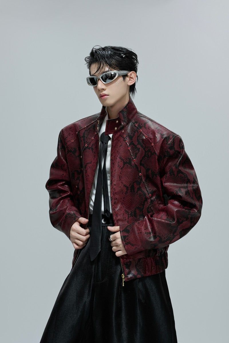 Argue Cultureの「Snake Texture Gem Detail Jacket（Jackets/Outerwear）」
