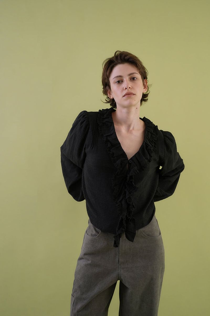 Elen ruffle blouse