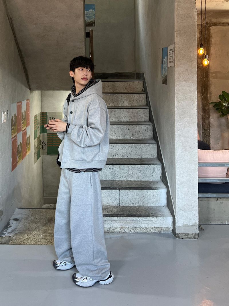Nest Button Hoodie Zip-Up (3 Colors)